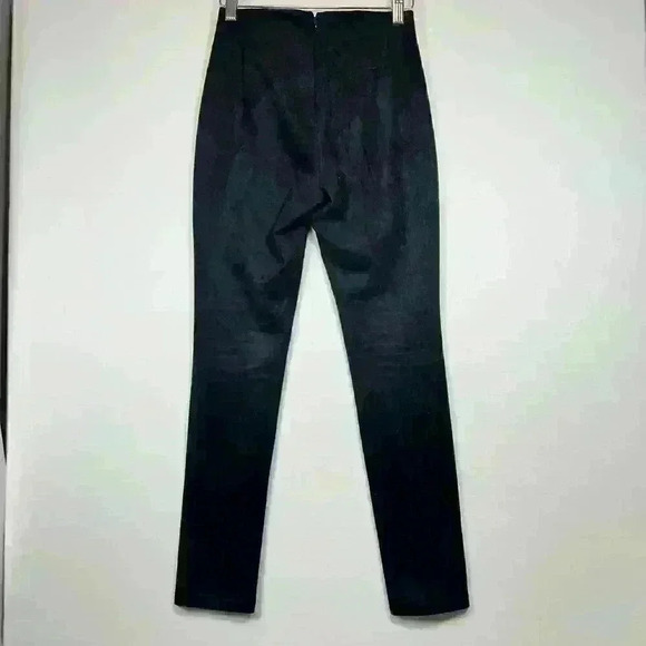 ARITZIA Wilfred Faux Suede Brushed Microfiber Work Pants Leggings Black Women 0 - Picture 2 of 9